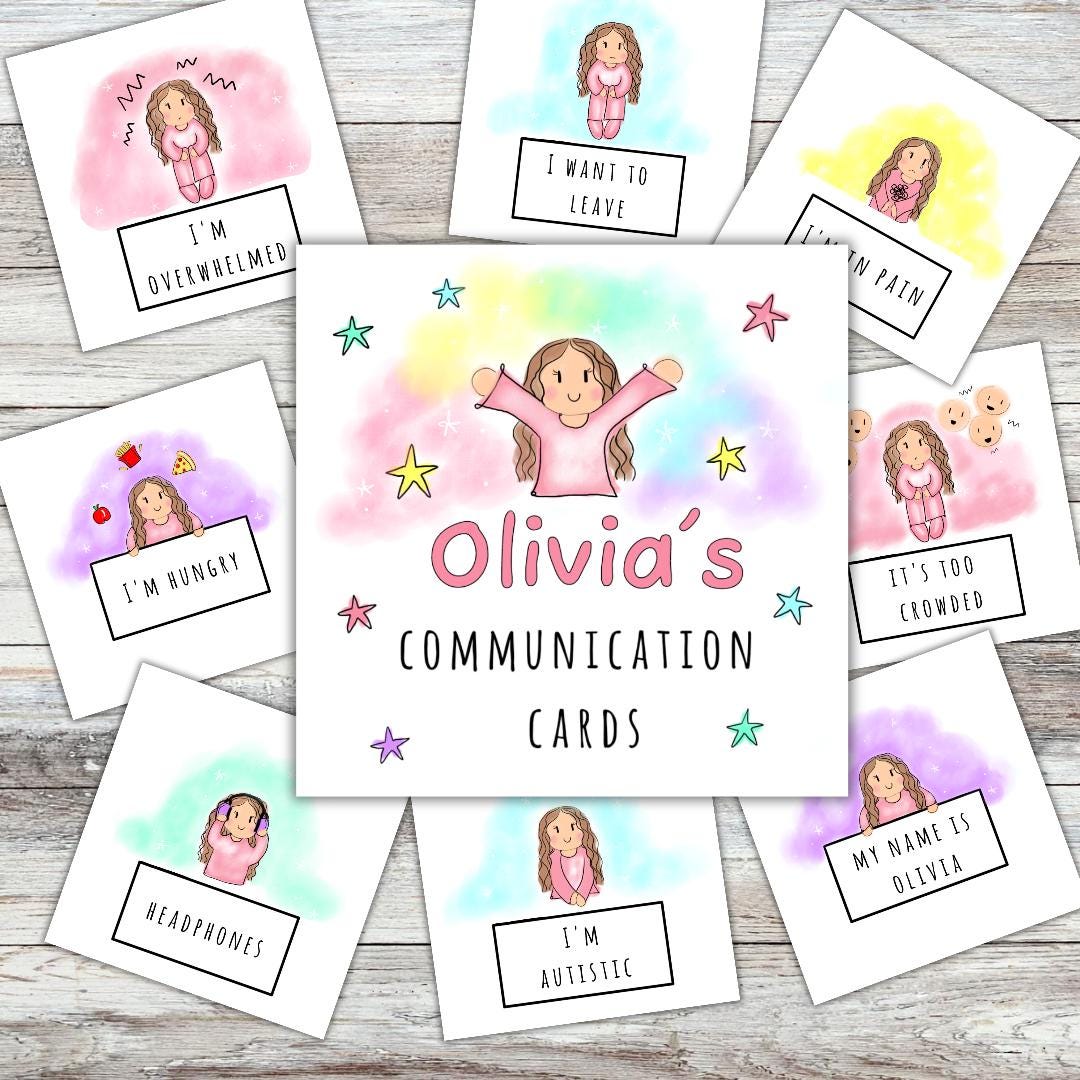 Autism communication cards. Autism speech delay, autism flash cards, special needs cards